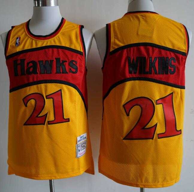 Hawks 21 Dominique Wilkins Orange 1986-87 Hardwood Classics Jersey,We sell and wholesale Hawks 21 Dominique Wilkins Orange 1986-87 Hardwood Classics Jersey on line form chian!
